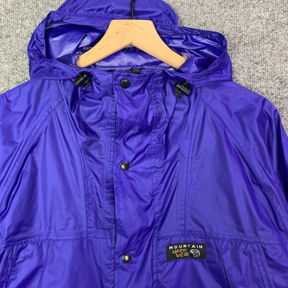 VTG Mountain Hardwear Nylon Windbreaker Jacket Hooded Mens Sz M Packable - Picture 3 of 10